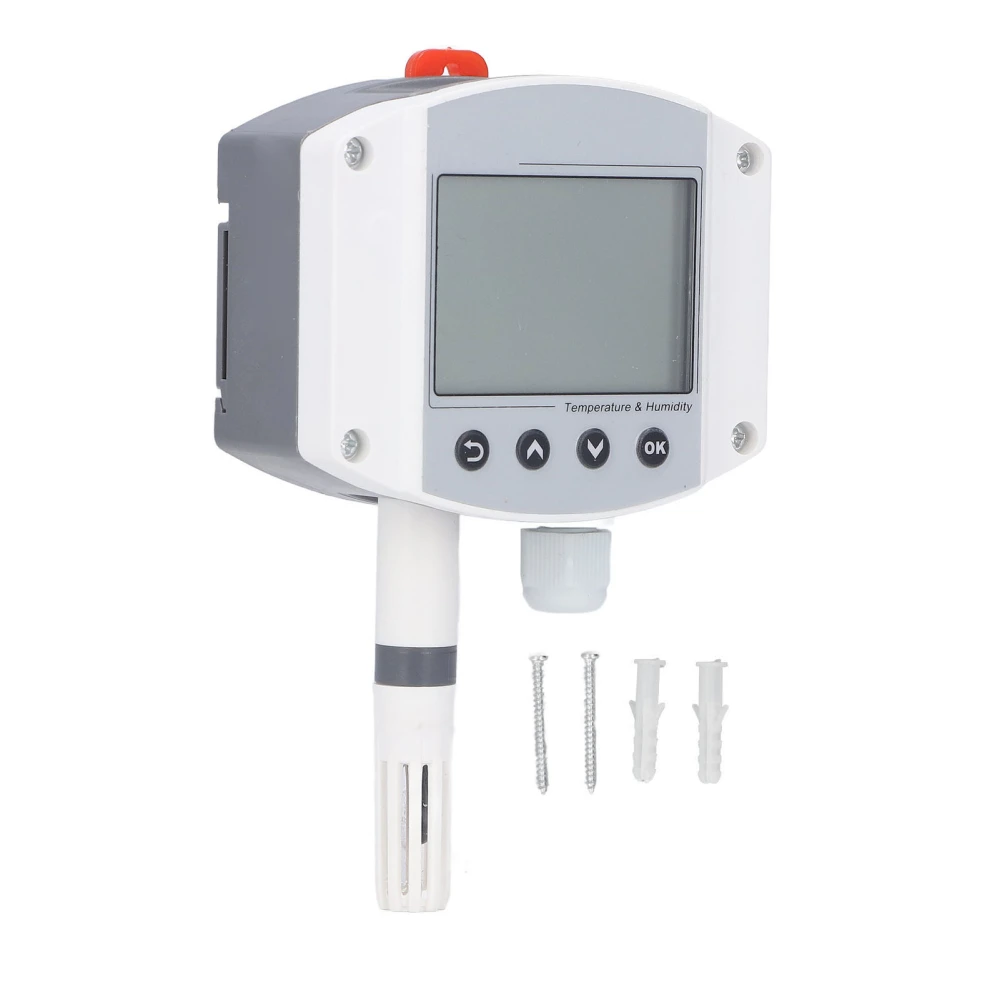 Temperature Sensor Humidity Transmitter Wall Mount LCD Display 4‑20mA for Machine Equipment