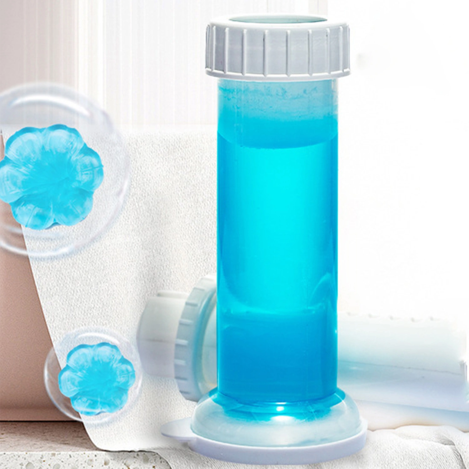 60g Toilet Gel Long Lasting Fragrance Toilet Gel Toilet Accessory for Household BathroomBlue Ocean Flavor