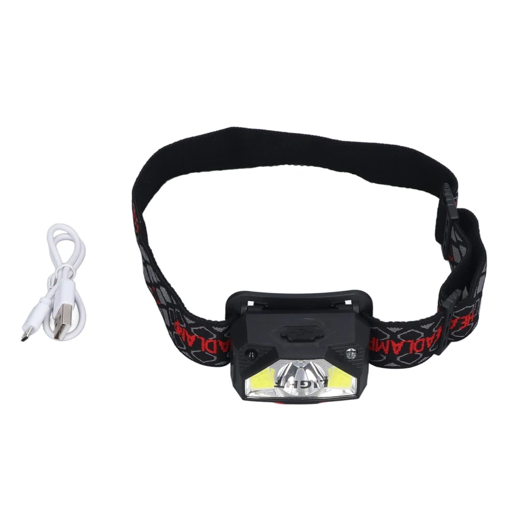 Super Bright Headlamp Ultra High Brightness USB Charging Waterproof LED Sensor Headlamp for Night Running Adventure