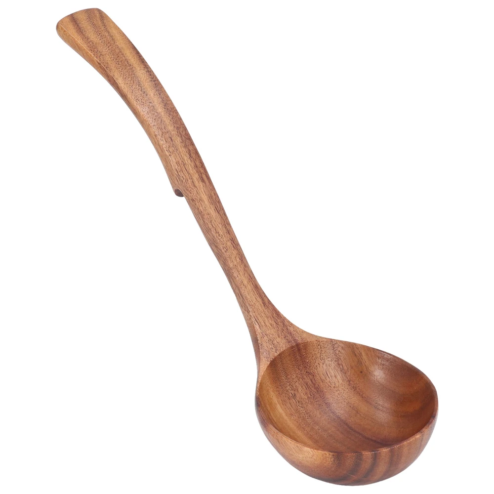 Wooden Ladle Acacia Wood Porridge Spoon Tableware Catering Kitchen Tool for Home KidsL