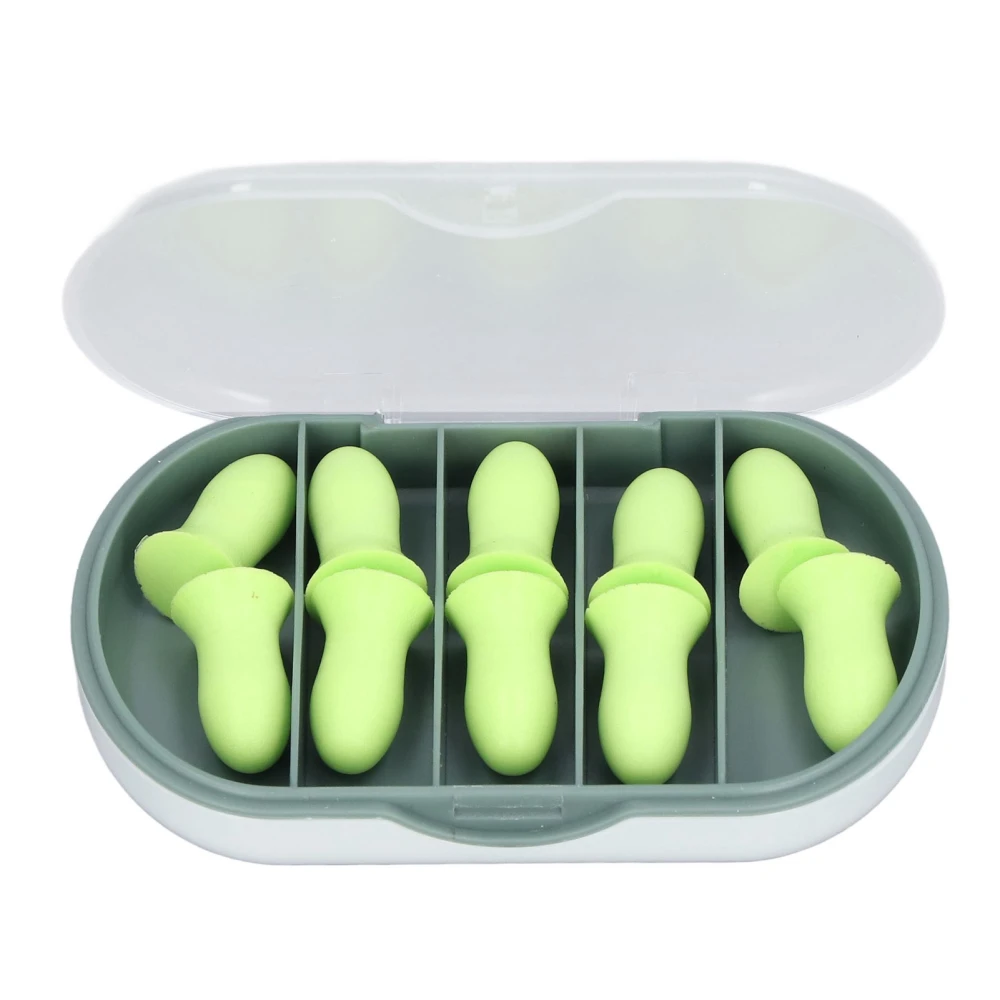 10Pcs Sleeping Ear Plugs Soft Comfortable Safe Sponge Excellent Sound Insulation High Elasticity Swimming Ear Plugs