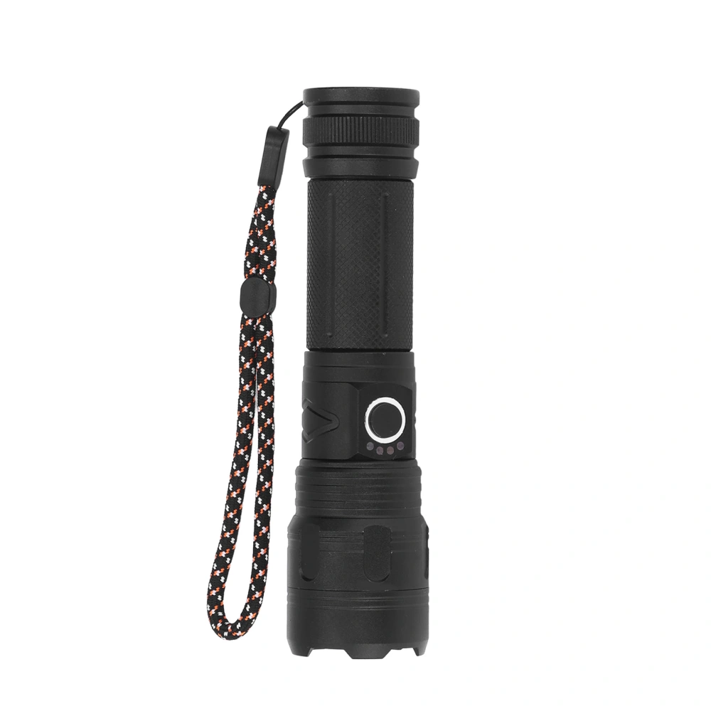 Flashlight P50 LED Aluminum Alloy Zoom Strong Light Emergency Flashlight for Outdoor Adventure Travel Hiking Camping