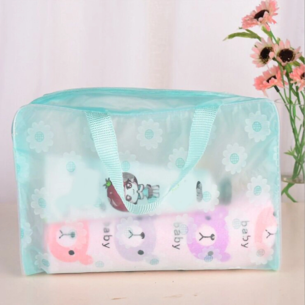 Travel Makeup Bag PVC Waterproof Cosmetic Bag Toiletry Pouch Storage Bag for Bathroom OutdoorGreen