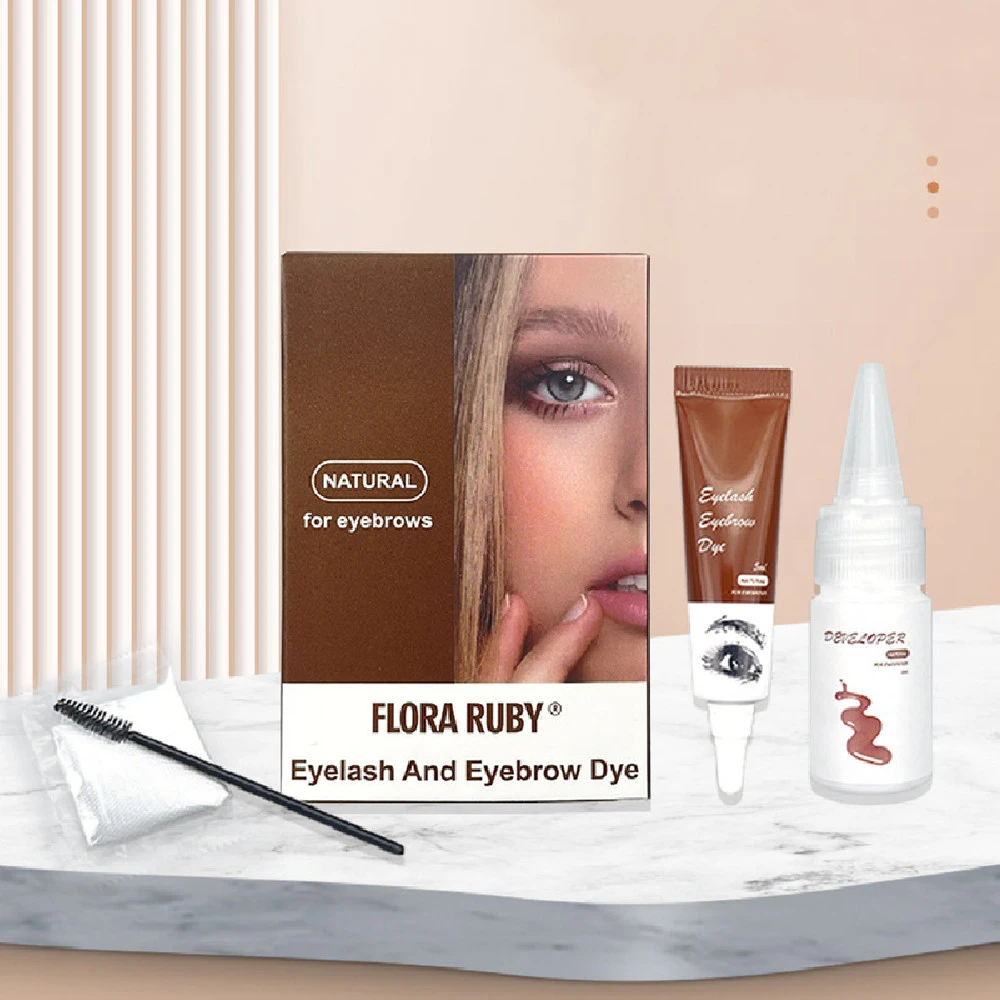 Agent Waterproof Quick Drying Semi Permanent Eyebrow Dyeing Set