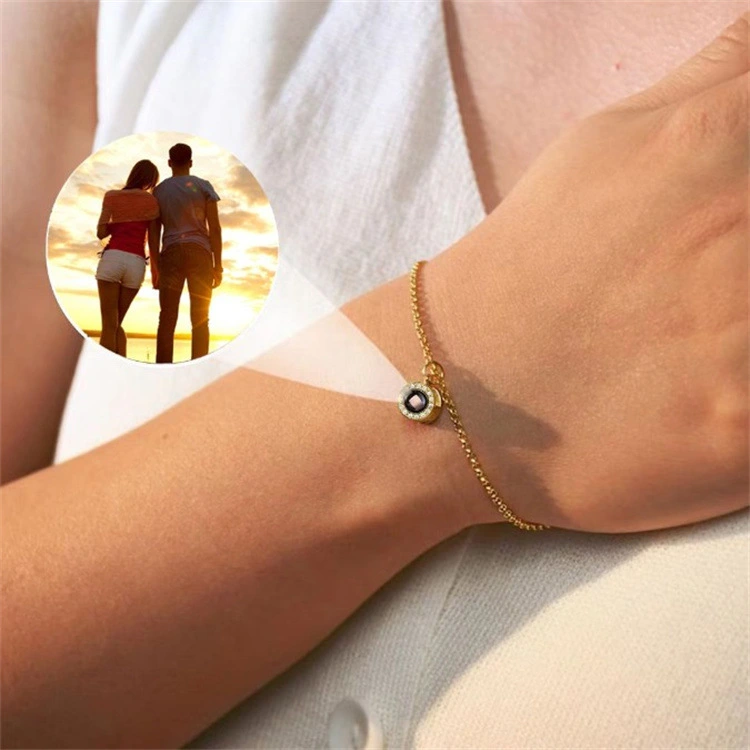 Design Diamond Projection Couple Bracelet