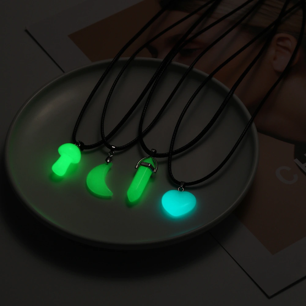 Women's Fashion Geometric Luminous Stone Pendant Necklace