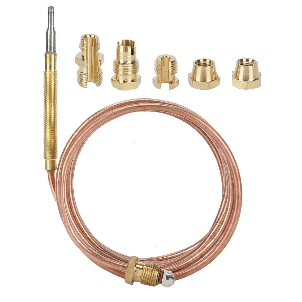 Gas Stove Thermocouple Kit Heater Protection Equipment Temperature Sensing Probe with Nut1500mm