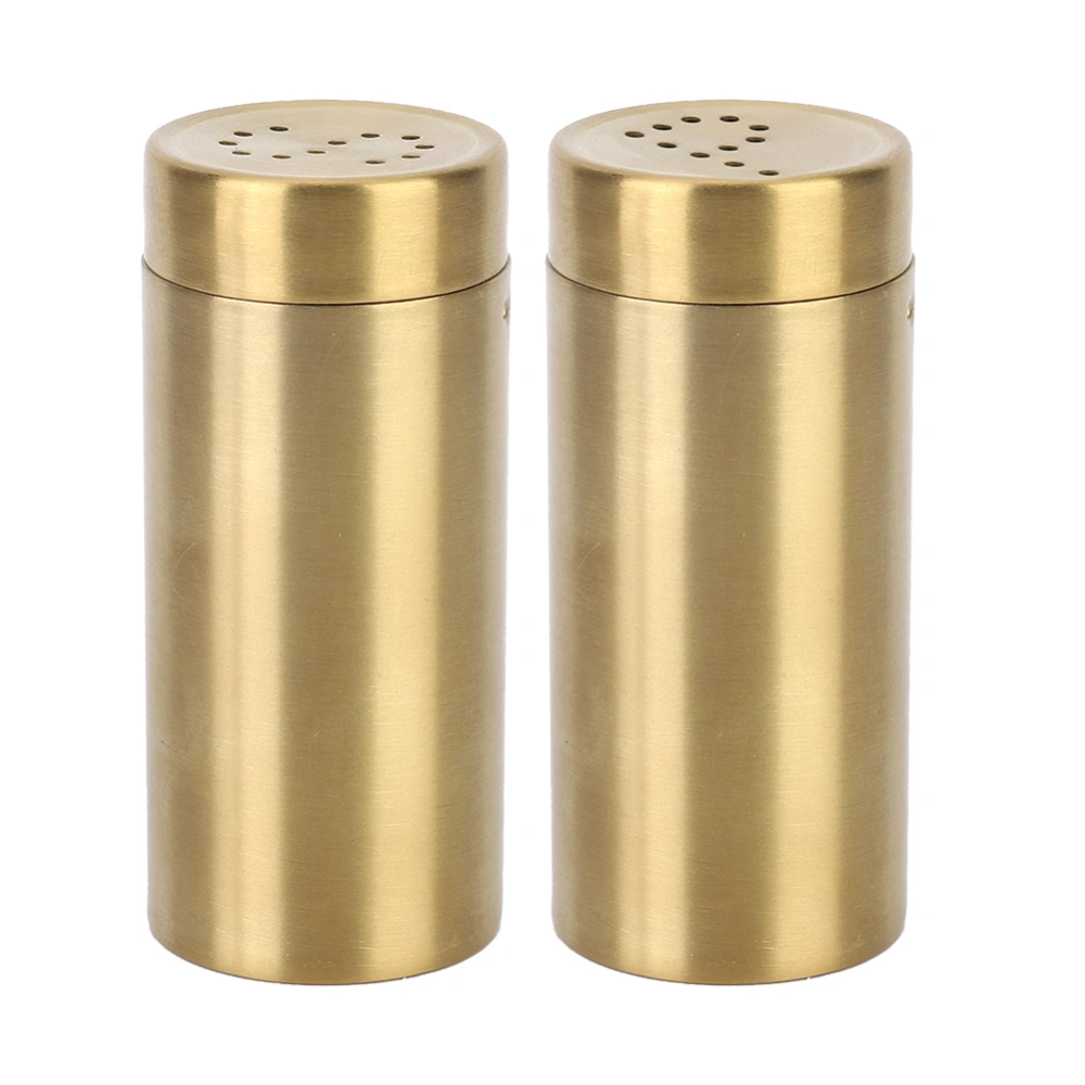 2pcs Household Kitchen Stainless Steel Spice Condiment Seasoning Jar Bottle for Salt Sugar