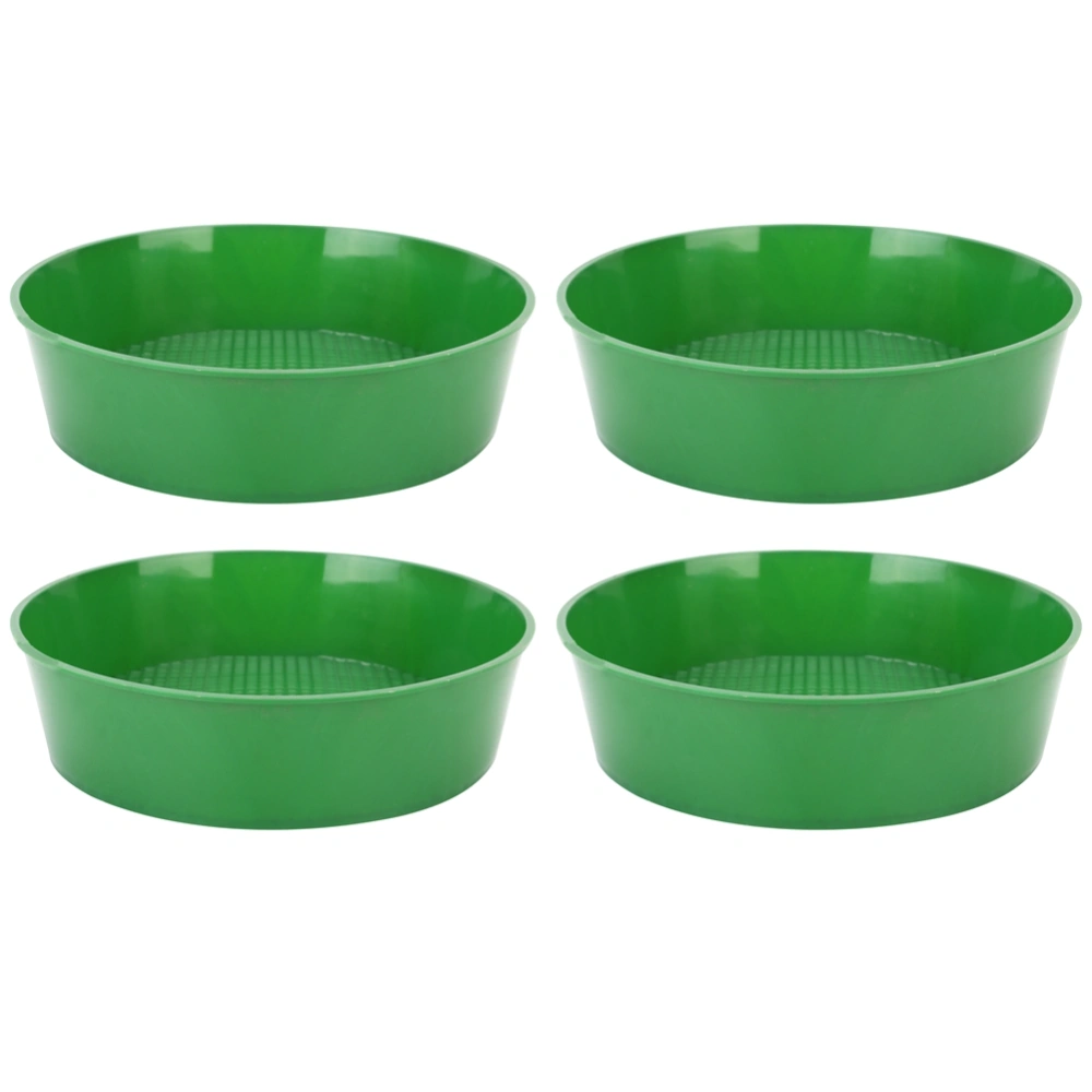 4pcs Garden Plastic Mesh Gardening Sieve Succulent Plants Sand Stone Filter Tool