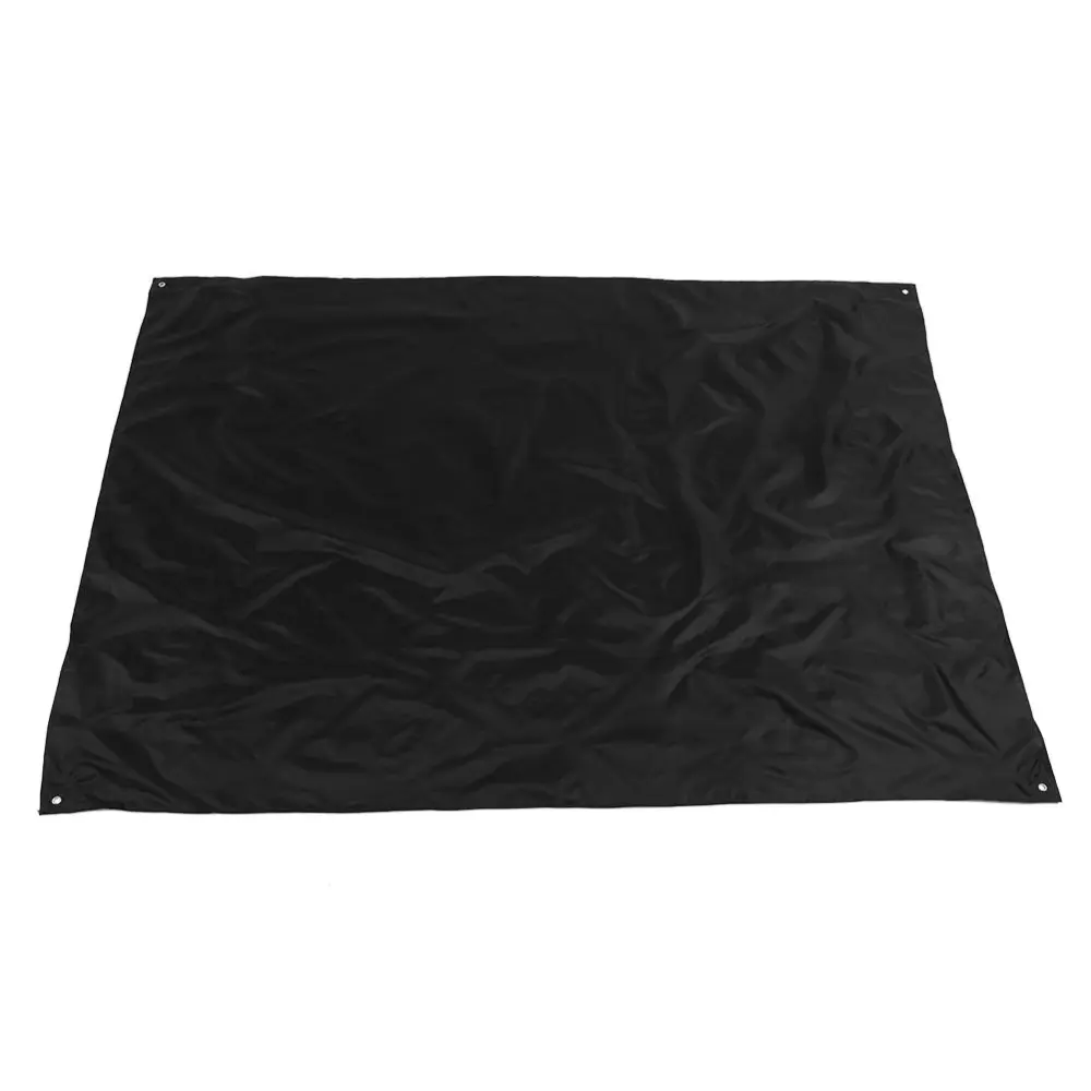 Waterproof Folding Outdoor Picnic Beach Travel Camping Play Oxford Blanket Mat (black)