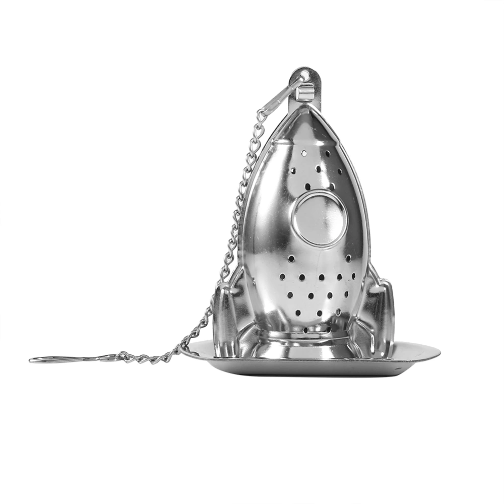 Cute Stainless Steel Loose Tea leaf Infuser Ball Strainer Filter Diffuser Herbal Spice Rocket