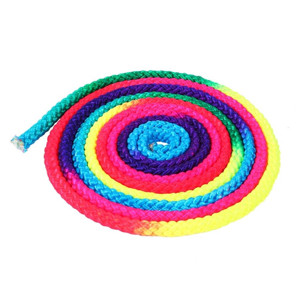 Rainbow Color Rhythmic Gymnastics Rope Solid Competition Arts Training Rope