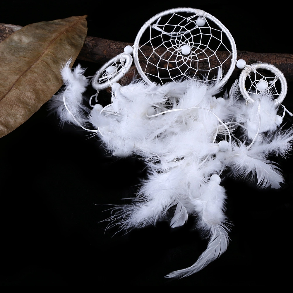 Feather Dream Catcher Wind Chimes Handmade Bedroom Wall Hanging Ornaments Car Home Decor Gifts