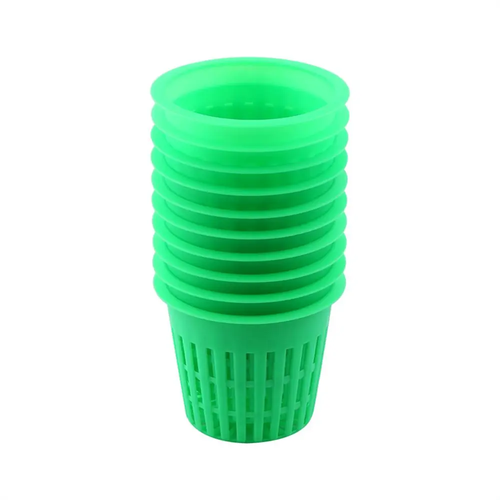 Heavy Duty Mesh Pot Net Cup Basket Hydroponic Plant Clone Gardening Green