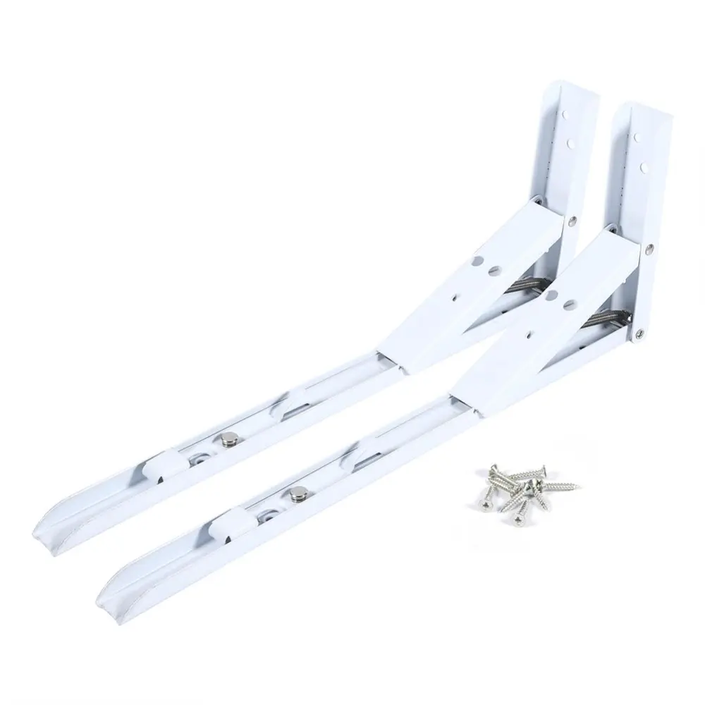 14" 2PCS Length Counter Kitchen Wall Mounted Folding Triangle Brackets Shelf