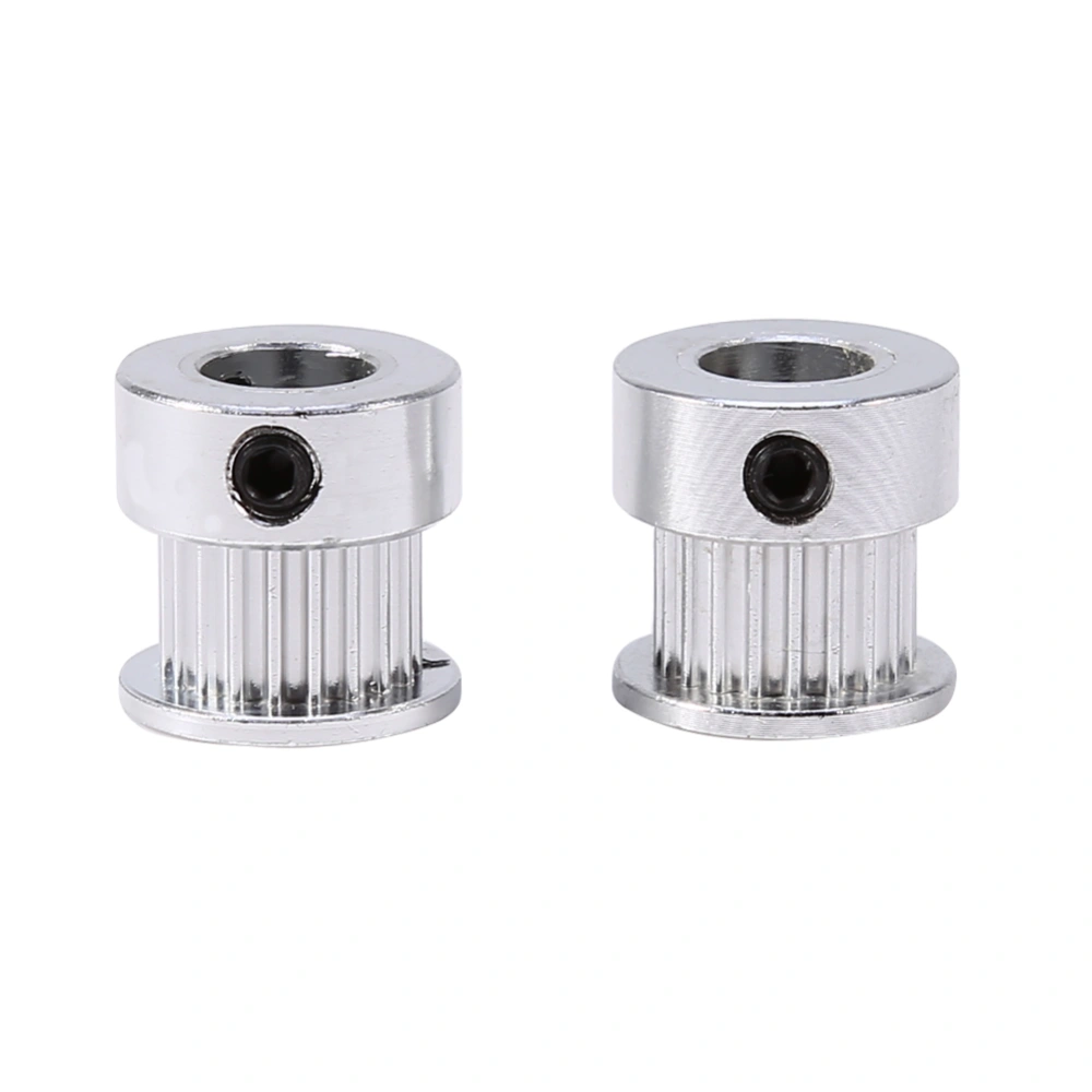 2pcs Aluminum Alloy Timing Pulleys Wheel 8mm Inner Diameter 20 Teeth for 3D Printer