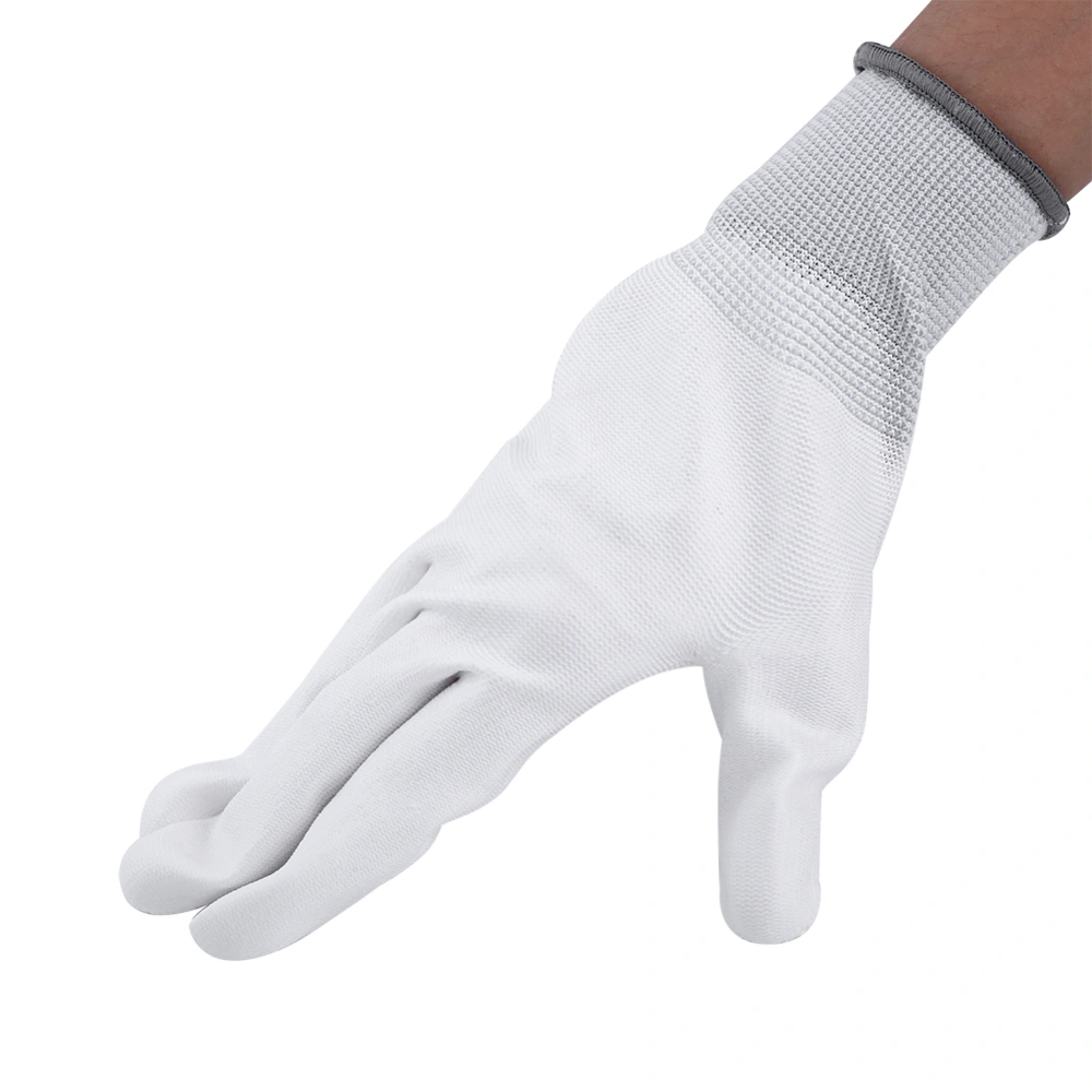 Anti Static Antiskid Glove PU Coating Gloves for PC Computer Phone Repair(L)