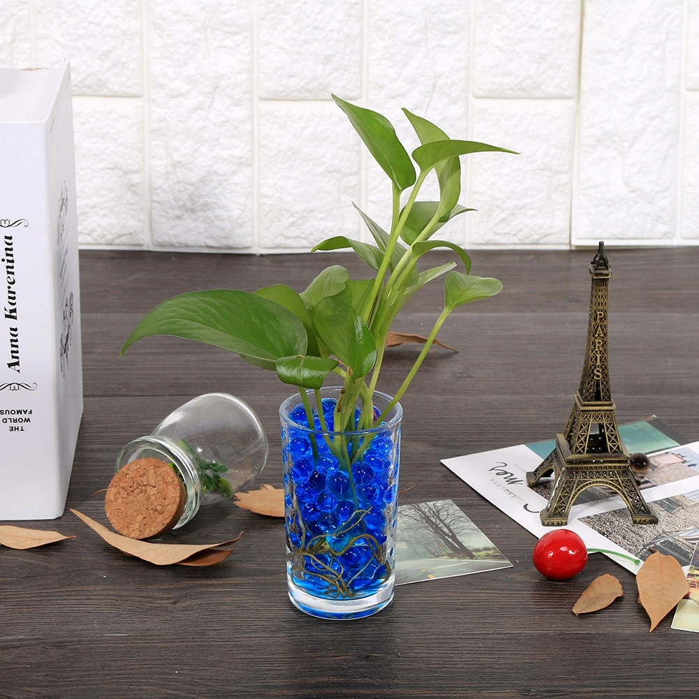 Beauty Water Plant Flower Crystal Soil Mud Gel Pearls Balls Decor(Sky Blue)