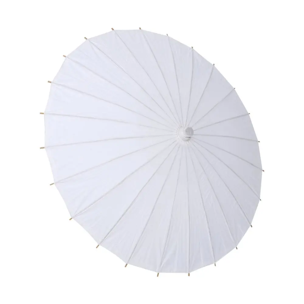 White Paper Umbrella Wedding Favor Party Decoration Bridal Photograph Accessory Radius 42cm