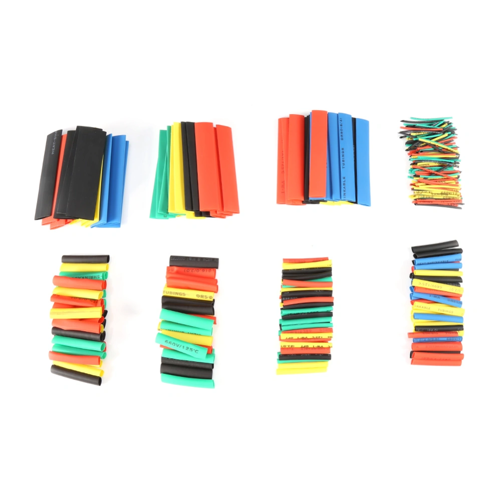 328pcs Mixed Color 2:1 Heat Shrink Wrap Sleeves Tubing Tube Sleeving Wire Cable