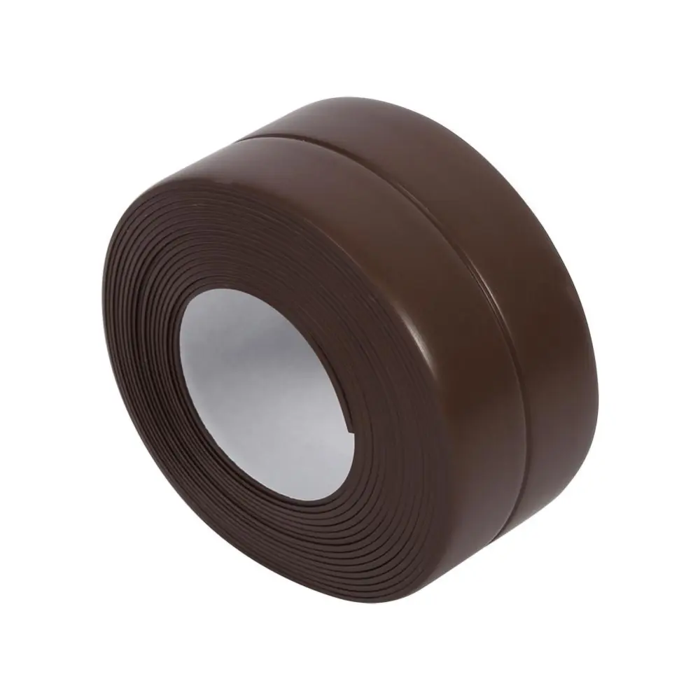 Self Adhesive Bath And Wall Sealing Strip Sink Basin Edge Trim Kitchen (#4 Brown 38mm x 3.2m)