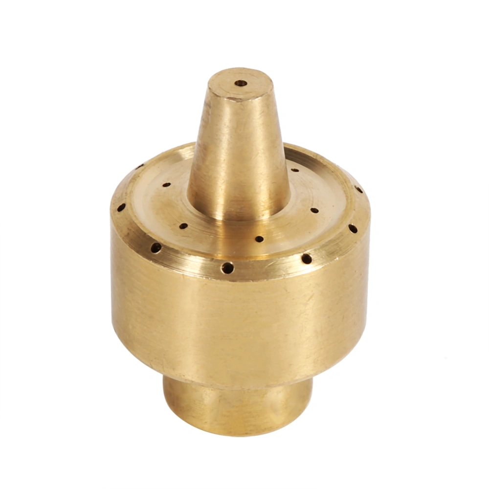 Brass Column Garden Pond Fountain Water Nozzle Sprinkler Spray Head Gold (1/4")