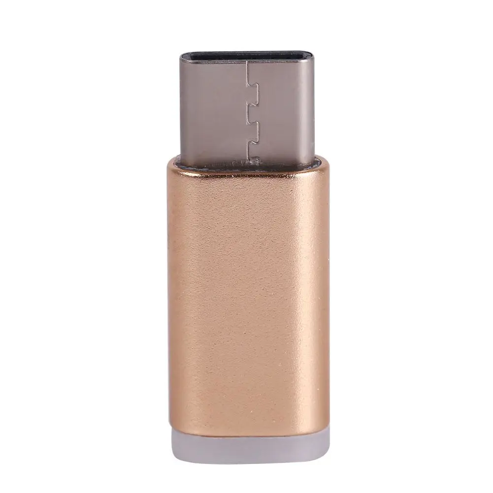 5pcs Micro USB Female to USB 3.1 Type C Male Adapter Charger Converter Connector Gold