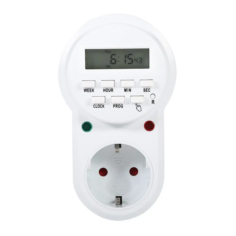 Digital Electronic Programmable Minute Hour Week 7 Day Timer Switch Socket Controller EU