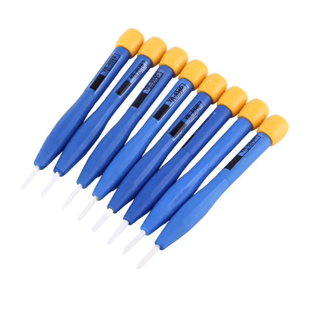 8pcs Adjust Frequency Screwdriver Anti-static Plastic Ceramic Set Home Hand Tools Useful New