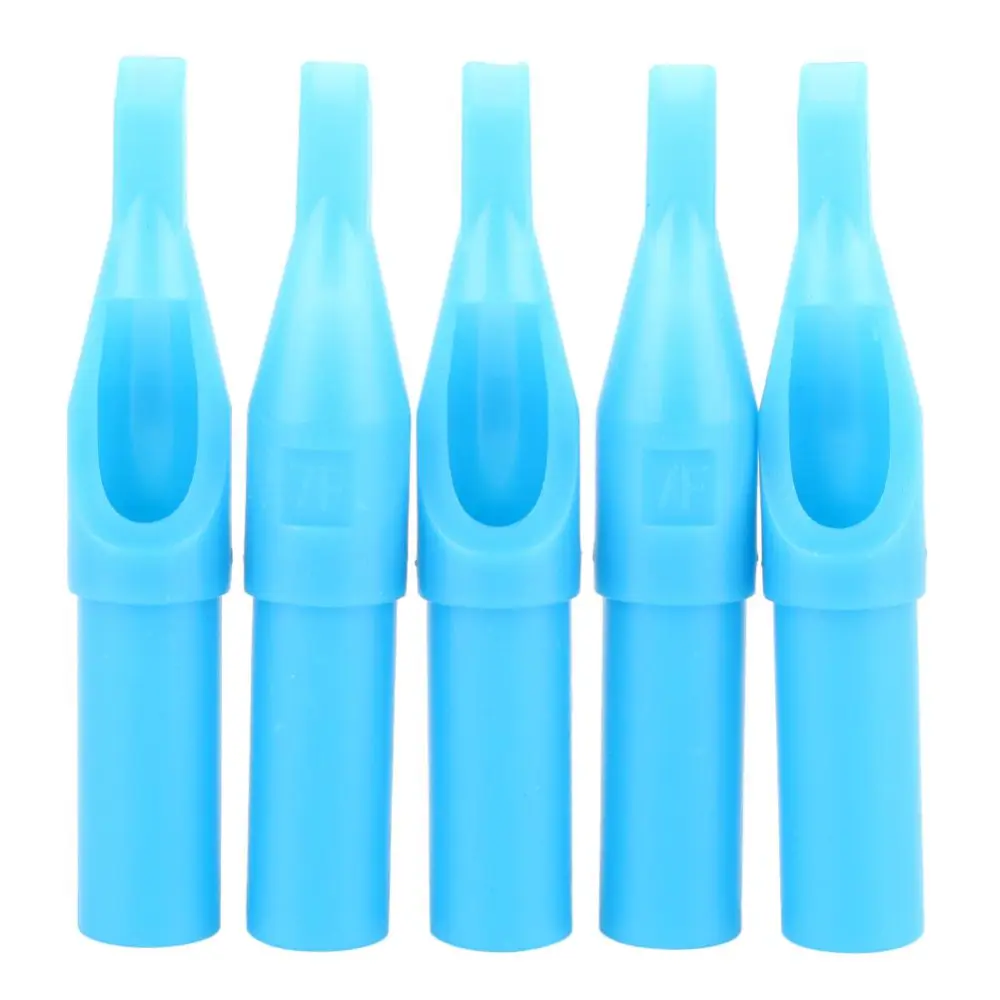 50PCS Disposable Tattoo Nozzle Tip Round Flat Diamond Liner Shader U Pick Size