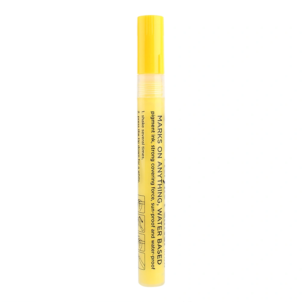 Bright & Colorful Acrylic Painter Marker Pen For Craft Scrapbook Yellow