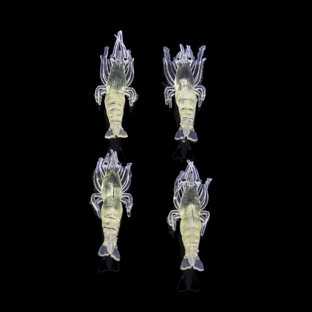 Life-like Soft Shrimp Prawn Fishing Lures Bait Saltwater Carp Fish Lures