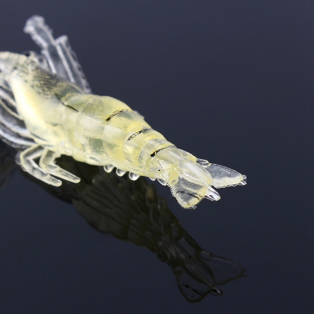 Life-like Soft Shrimp Prawn Fishing Lures Bait Saltwater Carp Fish Lures