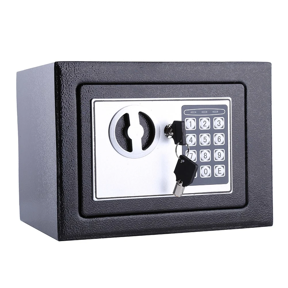 Security Lock Digital Safe Storage Box To Guard Money Cash Coins Jewelry Key Cash 17E