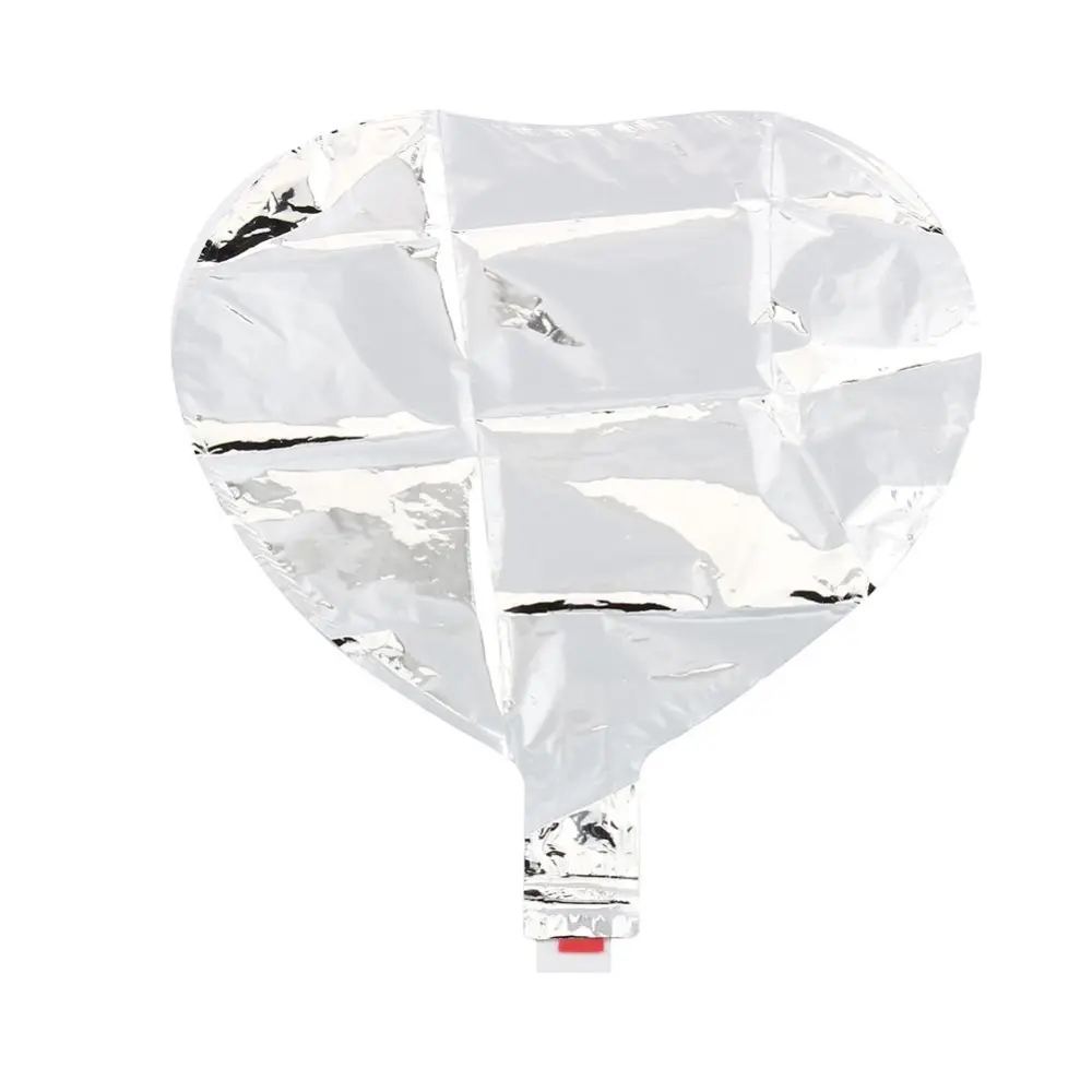 Heart Shape Foil Balloons Wedding Party Decoration Helium Air Balloon Silver