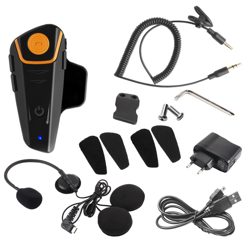 1000M Updated Version BT-S2 Bluetooth Motorcycle Helmet Intercom Interphone Headset FM Radio+ E