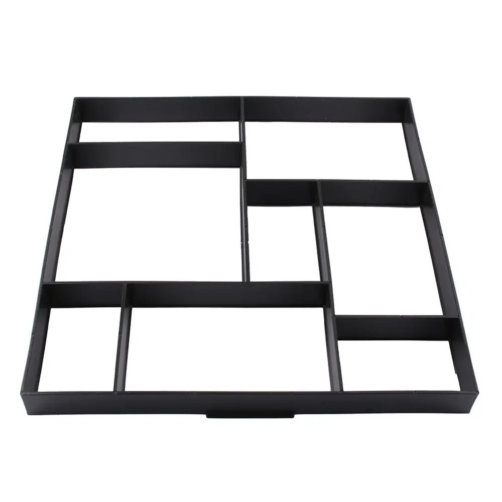 DIY 8 Grid Plastic Paving Pavement Concrete Mould Stepping Stone Walk Way Mold Decoration