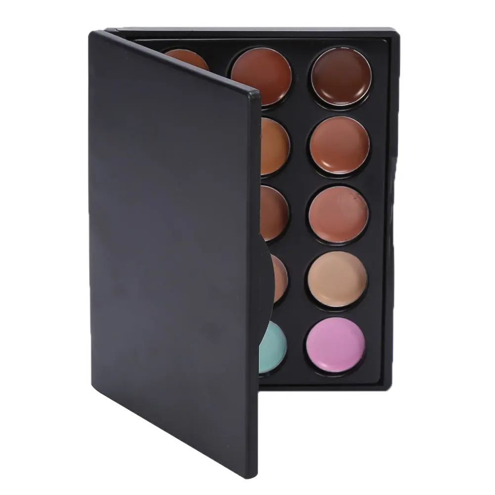 15Colors Professional Makeup Concealer Foundation Contour Facial Cream Eye Circle Blemish(#1)