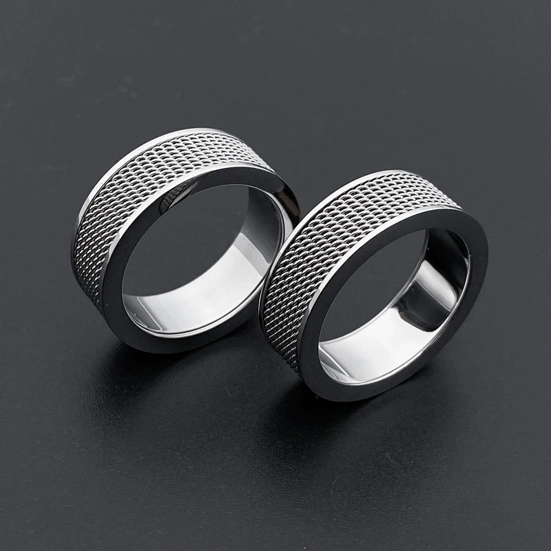 Hot Fashion Trend Stainless Steel Mesh Face Ring