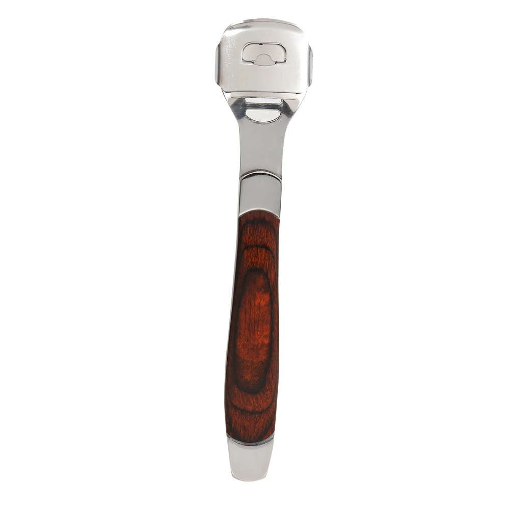 Multi-function Wooden Handle Pedicure Tool Dead Skin Remover Foot Scraper (Foot Scraper)