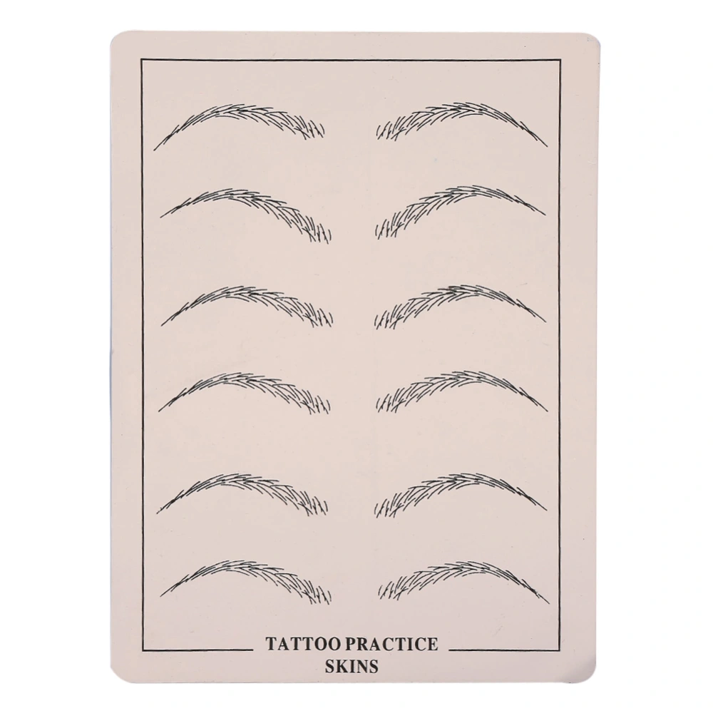 1Pc Tattoo Practice Permanent Makeup Cosmetic Microblading Eyebrow Training Silicone Fake Skin