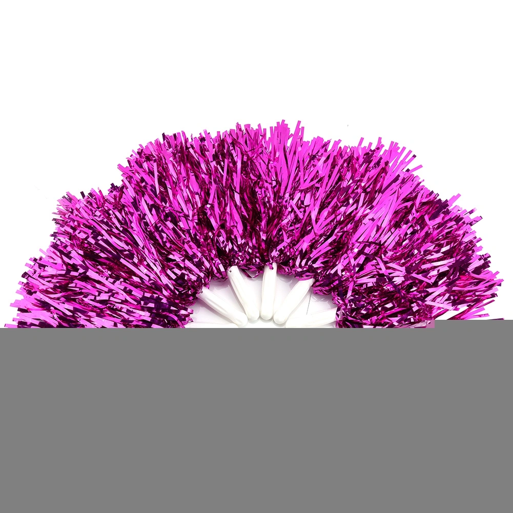 Cheerleading Pompoms Cheer Party Costume Sports Accessory (rose red)
