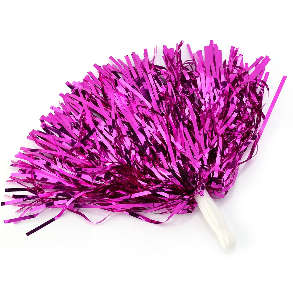 Cheerleading Pompoms Cheer Party Costume Sports Accessory (rose red)
