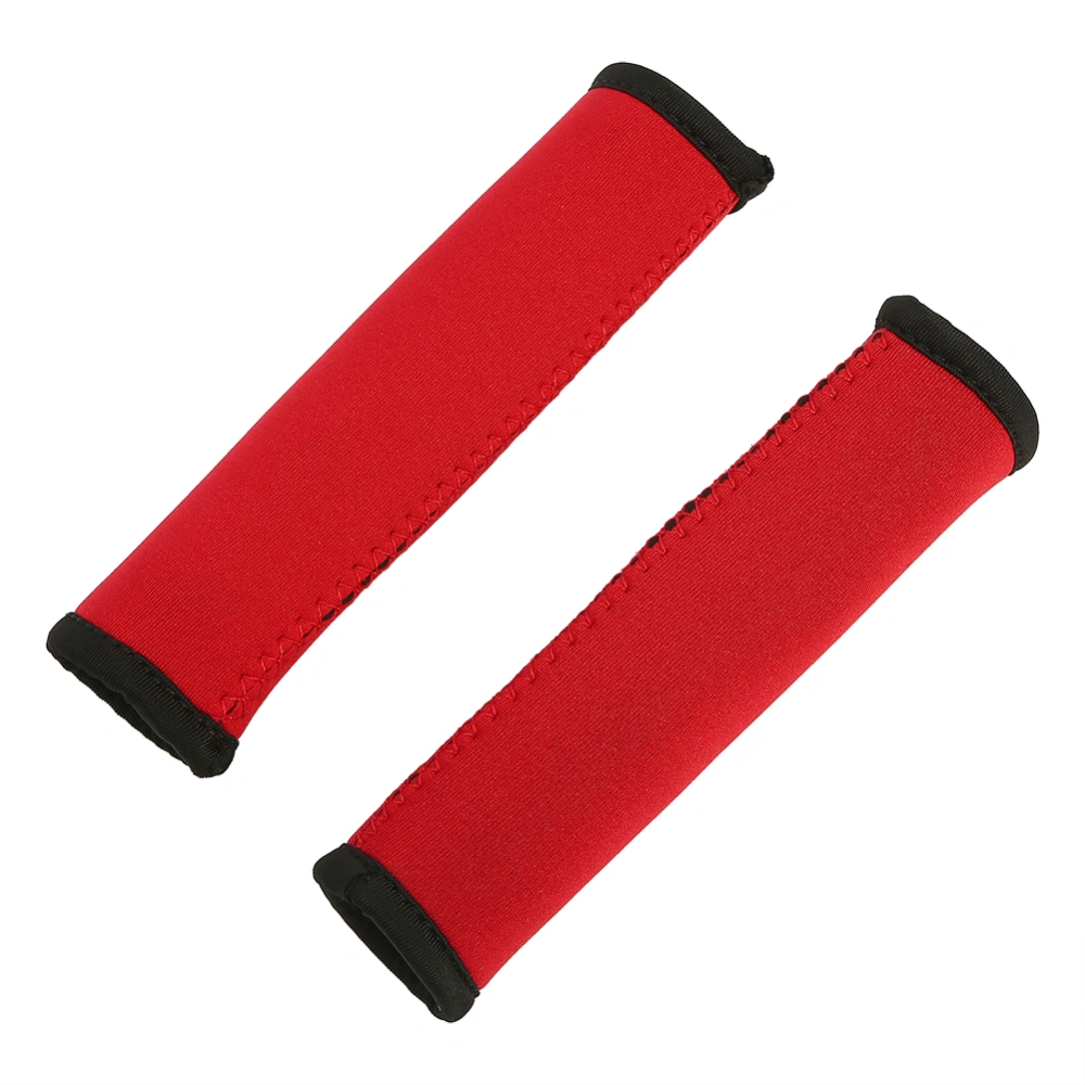 2pcs 15cm Diving Fabric Raft Paddle Grips Prevent Blisters and Rubs (red)