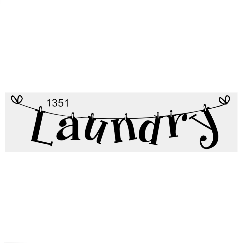 1Pc Black PVC Wall Sticker Laundry Quote Vinyl Art Decal Home Room Decoration Removable