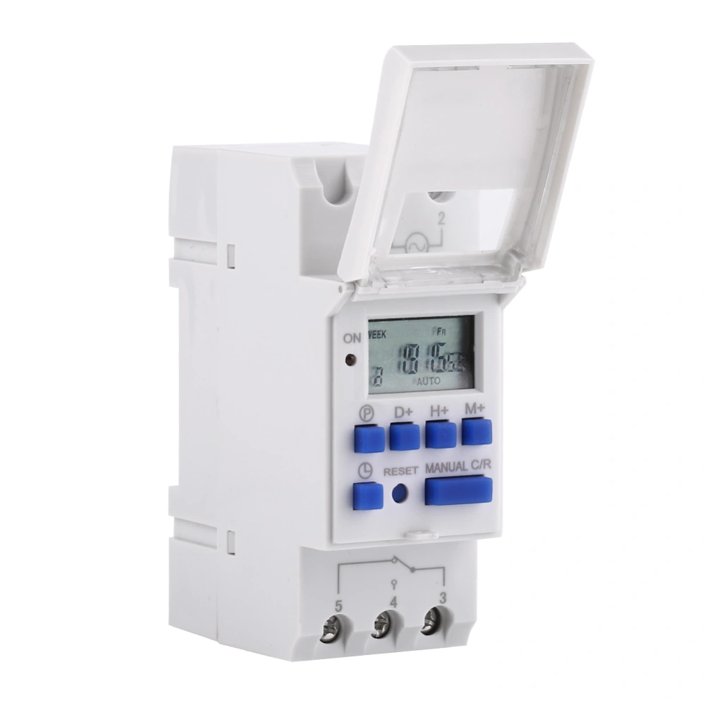 Digital Time Switch Weekly Programmable Electronic Timer (AC/DC12V)