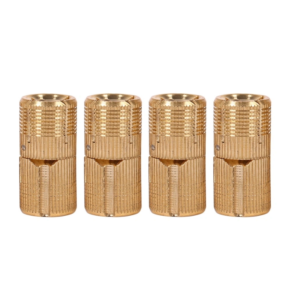 4pcs/pack 16mm Copper Barrel Hinges Hidden Cabinet Concealed Invisible Door Hinges for Hardware