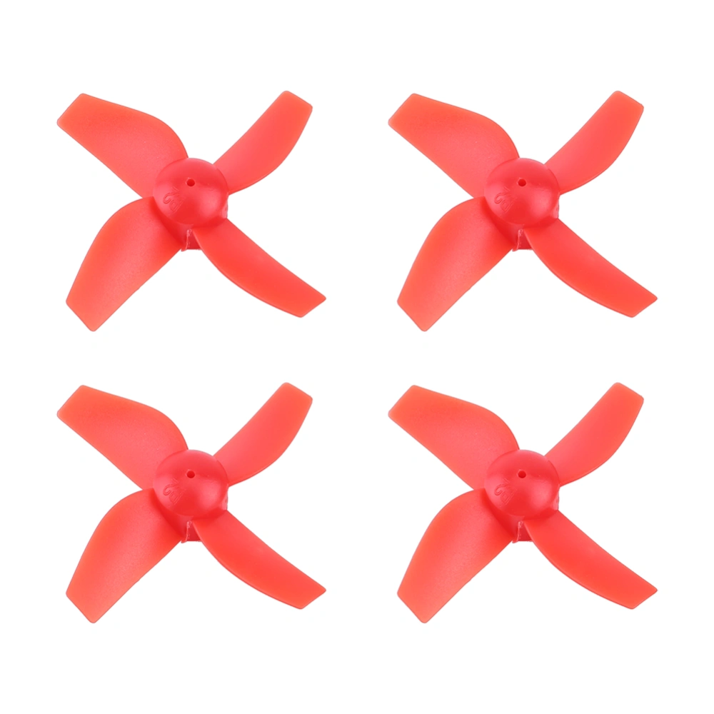 4Pcs New RC Quadcopter Four-blade Propeller Blades Drone Accessory For H36 E010 (Red)