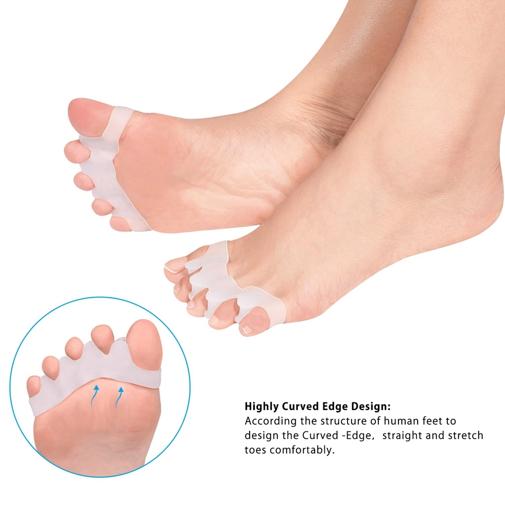 Hammer Toe Straightener Spacers for Bunion Pain Relief, Hallux Valgus, Crooked Toes and Overlap