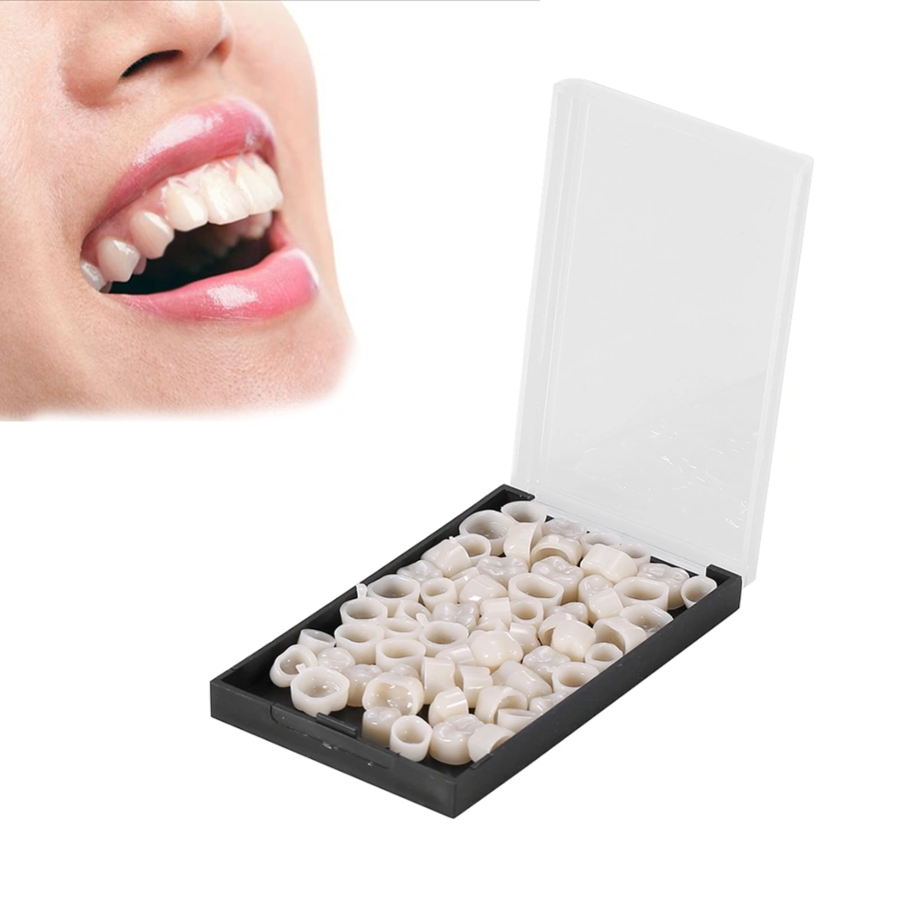 50Pcs/Box Dental Back Teeth Temporary Realistic Oral Care Resin Crown Molar Teeth